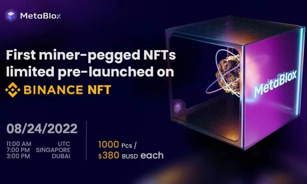 Genesis Miner-Nft By Metablox To Be Pre-Launched On The Binance Nft