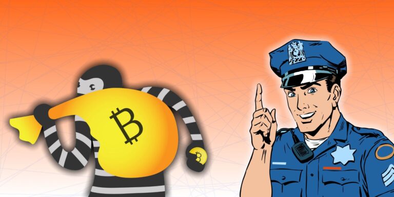 bitcoin criminal police warning feature