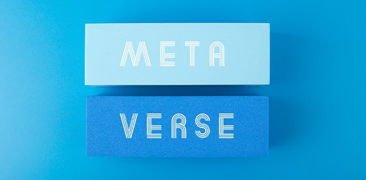 Metaverse Modern Minimal Concept In Blue Color