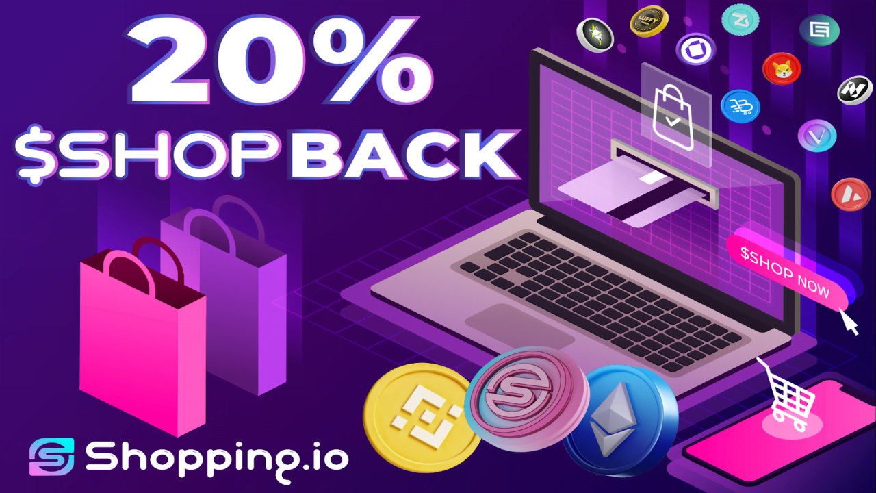 Crypto E-Commerce - Shopping․io Introduces $Shop Back – Press Release Bitcoin News