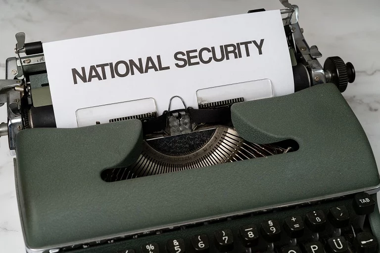 Bpi, A Typewriter And The Words National Security