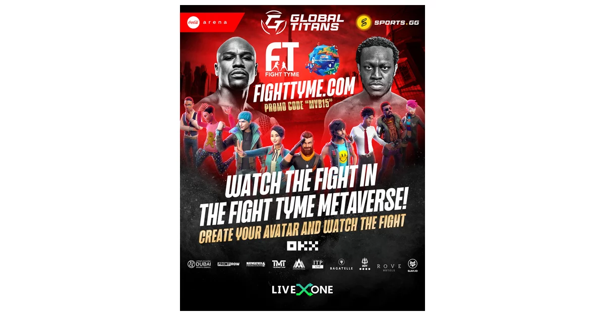 Liveone Joins Forces With Metaversebooks And Global Titans To Market Floyd Mayweather’s First-Ever Boxing Match In The Metaverse