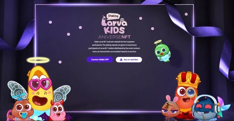 Aniverse Launches Larva Kids Nft Staking Service