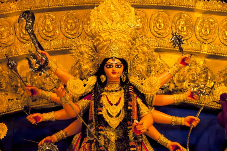 Goddess Durga Idol In India.