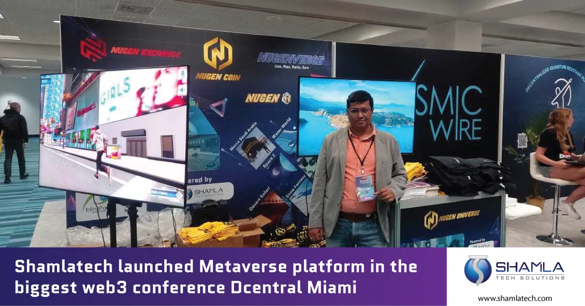 Shamla Tech Rolled Out Metaverse Platform For Nugen At Dcentral Miami 2022.