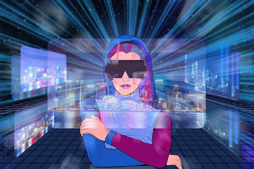 Woman Working In Metaverse - Image By Gerd Altmann