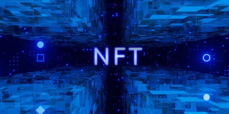 Electronic Noise With Nft Text