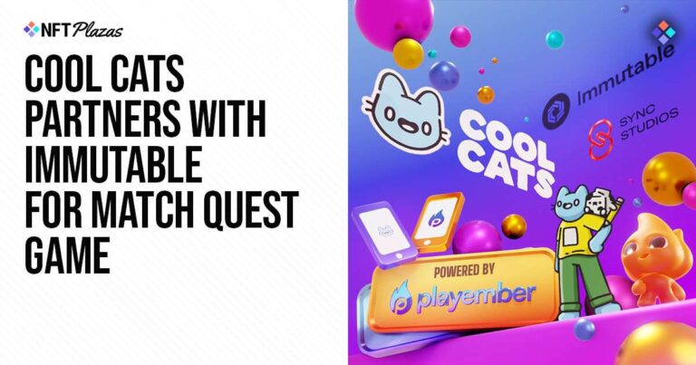 Cool Cats Partners With Immutable For Match Quest Game