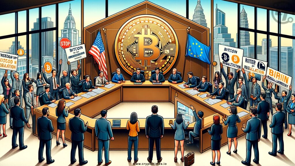 Crypto Is The Defining Political Issue, Parliament And Us &Amp; Europe Flag Is Showing