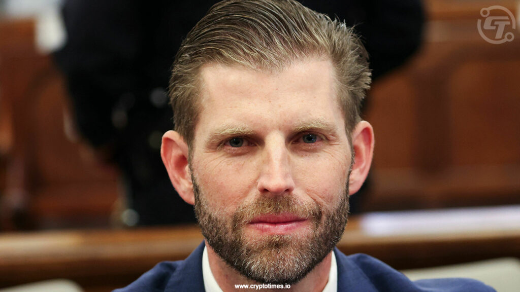 Eric Trump Builds Hype For Major Crypto Announcement