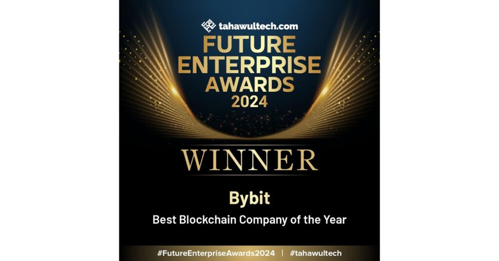 Bybit Named 'Best Blockchain Company Of The Year' At Future Enterprise Awards 2024