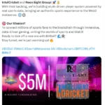 The Sports Metaverse Platform Bitball Announced The Completion Of A $5 Million Series A Financing, Led Jointly By Intelligentcricket And Neon Eight Group