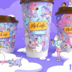 Promotional Art For New Limited Edition Mcdonald'S Cups Featuring Doodles Nft Art.