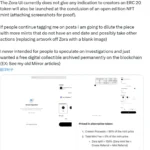 Zachxbt Responds To &Quot;Deploying Erc-20Z Tokens&Quot;: Aimed At Digital Collectibles, Not Intended For People To Speculate On Its Investigative Work