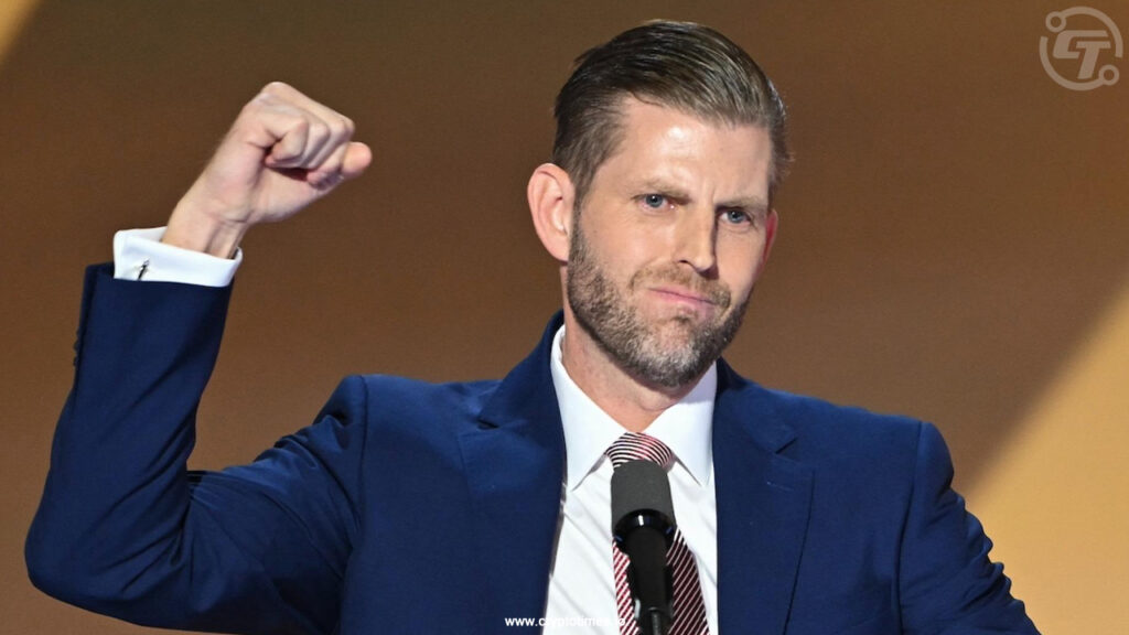 Eric Trump Calls for Clear, Sensible Crypto Rules in the US