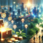 A high-definition, hyper-realistic image that represents the success and popularity of a digital asset exchange. The image could feature elements such as a busy, thriving cityscape to symbolize 'the hottest ticket in town', a hidden path leading to a shining treasure chest to represent the discovery of strategic moves, and symbols or icons that represent cryptocurrency.