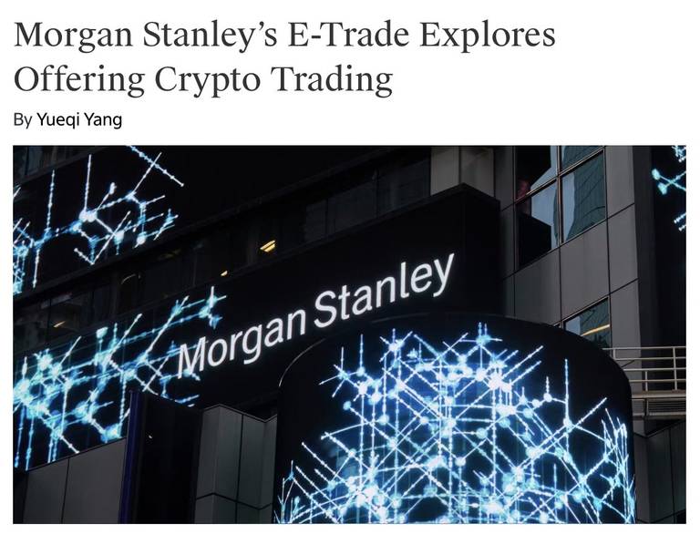 Morgan Stanley’s E-Trade Seeks Fed Approval to Offer Bitcoin Trading Amid Trump-Era Regulatory Shift - "The Defiant" - The Defiant - DeFi News